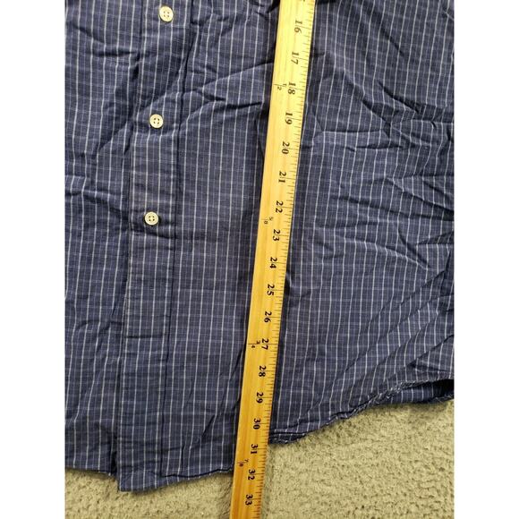 Vintage Ralph Lauren Shirt Men's XL Extra Large Blue Blake Plaid Button Up - Picture 6 of 10
